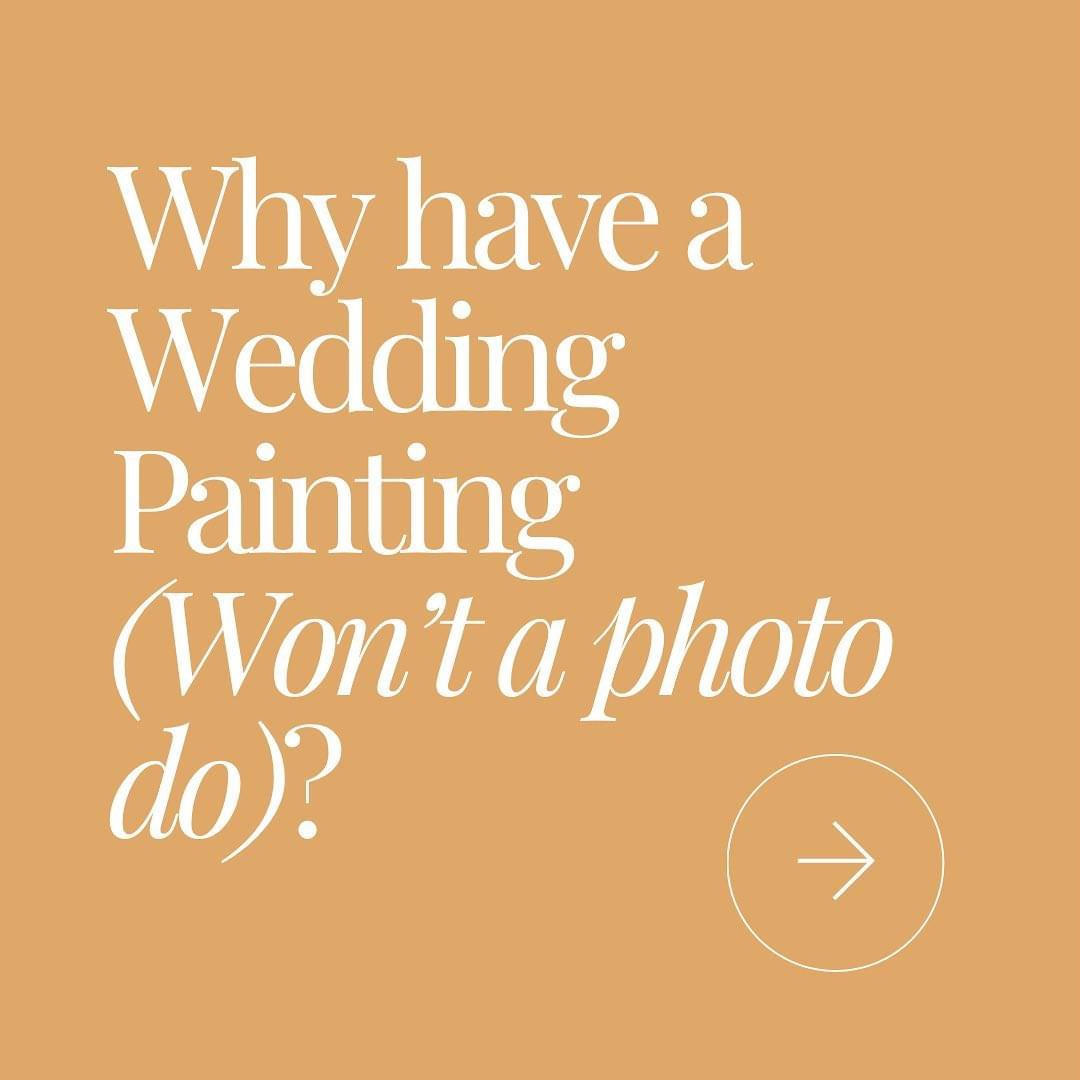 Why bother with a wedding painting when you have photos?